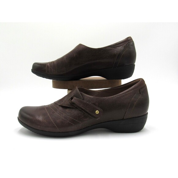 Dansko Women's 7.5 Franny Loafer Chocolate Burnished Calf Brown Size 38 Clogs - Picture 4 of 14